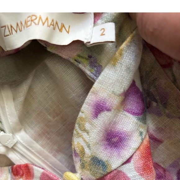 Zimmermann Multicolor Floral Mini Dress - Picture 7 of 7